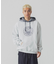 PATTERN BLOCKED HOODED SWEATSHIRT