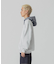 PATTERN BLOCKED HOODED SWEATSHIRT