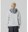 PATTERN BLOCKED HOODED SWEATSHIRT