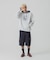 PATTERN BLOCKED HOODED SWEATSHIRT