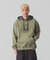 PATTERN BLOCKED HOODED SWEATSHIRT