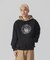 PATTERN BLOCKED HOODED SWEATSHIRT