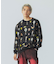 ALLOVER PRINT CREWNECK SWEATSHIRT