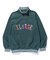 MIXED LOGO HALF ZIP SWEATSHIRT