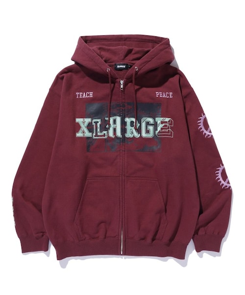 CAMPUS ZIP UP HOODED SWEATSHIRT｜エクストララージの通販｜&mall