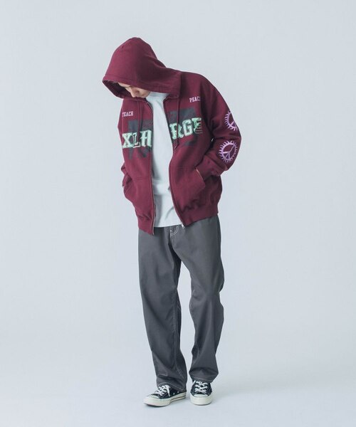 CAMPUS ZIP UP HOODED SWEATSHIRT｜エクストララージの通販｜&mall
