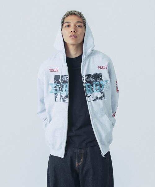 トップス XLARGE CAMPUS ZIP UP HOODED SWEATSHIRT CAMPUS ZIP UP HOODED SWEATSHIRT｜エクストララージの通販｜&mall
