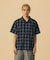 EMBROIDERED S/S PLAID SHIRT