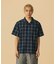 EMBROIDERED S/S PLAID SHIRT