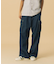COLOR STITCHED DENIM CARGO PANTS