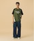 COLOR STITCHED DENIM CARGO PANTS