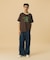 COLOR STITCHED DENIM CARGO PANTS