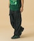 COLOR STITCHED DENIM CARGO PANTS