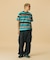 COLOR STITCHED DENIM CARGO PANTS