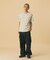 COLOR STITCHED DENIM CARGO PANTS