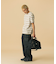 COLOR STITCHED DENIM CARGO PANTS