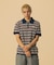 STRIPED KNIT POLO SHIRT