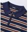 STRIPED KNIT POLO SHIRT