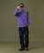 CONTRAST STITCH L/S TEE