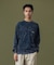 CHEMICAL WASH OVERLAP LOGO L/S POCKET TEE