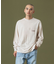 CHEMICAL WASH OVERLAP LOGO L/S POCKET TEE