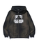 DISCHARGE PRINTED OG ZIP HOODED SWEATSHIRT