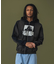 DISCHARGE PRINTED OG ZIP HOODED SWEATSHIRT