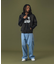 DISCHARGE PRINTED OG ZIP HOODED SWEATSHIRT