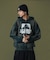 DISCHARGE PRINTED OG ZIP HOODED SWEATSHIRT