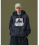 DISCHARGE PRINTED OG ZIP HOODED SWEATSHIRT