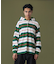 STRIPE HOODED L/S SHIRT