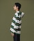 STRIPE HOODED L/S SHIRT