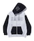 COLOR BLOCK ZIP HOODED SWEATSHIRT