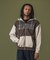 COLOR BLOCK ZIP HOODED SWEATSHIRT