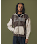 COLOR BLOCK ZIP HOODED SWEATSHIRT