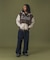 COLOR BLOCK ZIP HOODED SWEATSHIRT