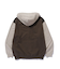 COLOR BLOCK ZIP HOODED SWEATSHIRT