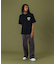 SIDE FADED BAGGY DENIM PANTS