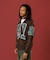 JACQUARD BARBED WIRE ZIP KNIT