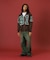 JACQUARD BARBED WIRE ZIP KNIT
