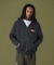 PIGMENTDYE INDY GRAB ZIP HOODED SWEAT SHIRT