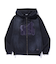 SPRAY PROCESSED ZIP HOODED SWEATSHIRT