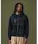 SPRAY PROCESSED ZIP HOODED SWEATSHIRT