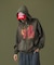 SPRAY PROCESSED ZIP HOODED SWEATSHIRT