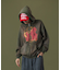 SPRAY PROCESSED ZIP HOODED SWEATSHIRT
