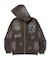 MULTI LOGO ZIP UP HOODED SWEATSHIRT