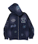 MULTI LOGO ZIP UP HOODED SWEATSHIRT