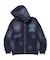 MULTI LOGO ZIP UP HOODED SWEATSHIRT