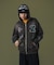 MULTI LOGO ZIP UP HOODED SWEATSHIRT