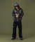 MULTI LOGO ZIP UP HOODED SWEATSHIRT